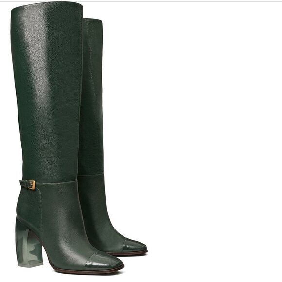 Tory Burch Banana Heel Buckle Boots NEW - Picture 2 of 7